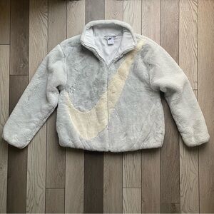 Nike Puffer Jacket - blue and Cream